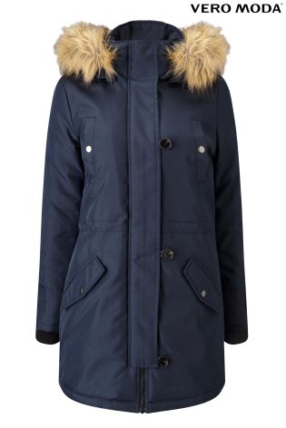 Vero Moda Faux Fur Hooded Parka